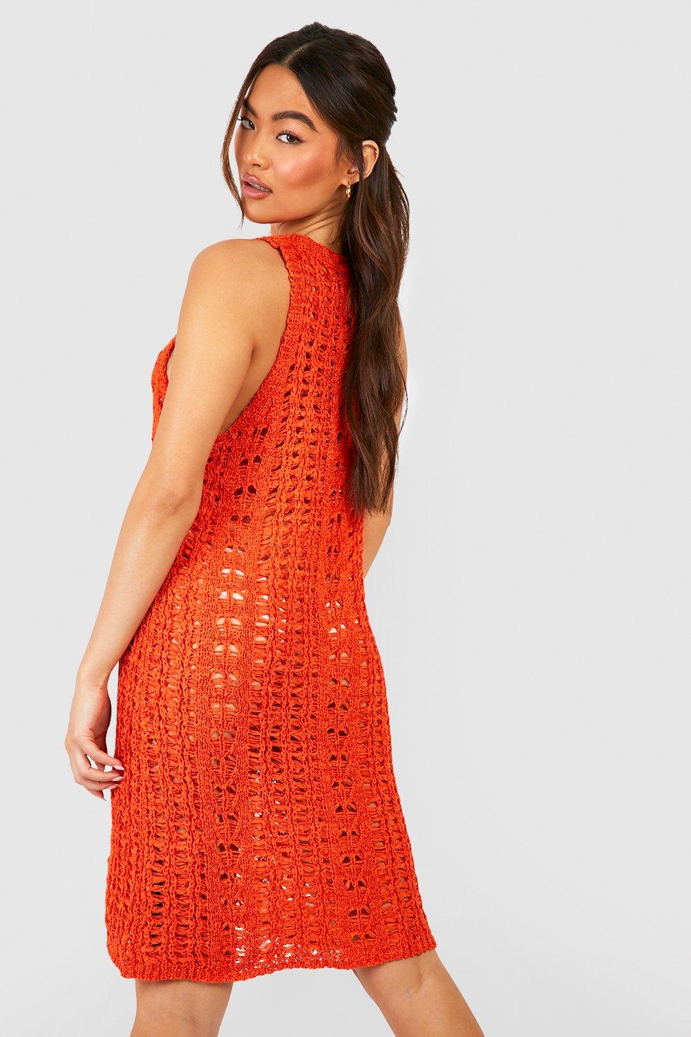 Boohoo burnt hot sale orange dress